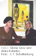 BRIKADA 06/2007: Gloria Gray bei der Vernissage der beiden Künstlerinnen Claudia Höchtl & Silke Cuny im FORUM Café - Bar - Restaurant in München