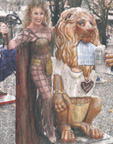 Gloria Gray bei der Lwenparade am Nockherberg