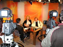 04.06.07: Gloria Gray und Kai Wrsching als Talk-Gste in STADTGESPRCHE mit Jrg van Hooven bei MNCHEN TV