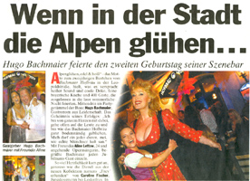TZ MUENCHEN 26.04.07: Gloria Gray bei der Zwei-Jahres-Feier Alpenglhen in Hugo Bachmaiers Hofbru in der Leopoldstrasse 50 in Mnchen Schwabing